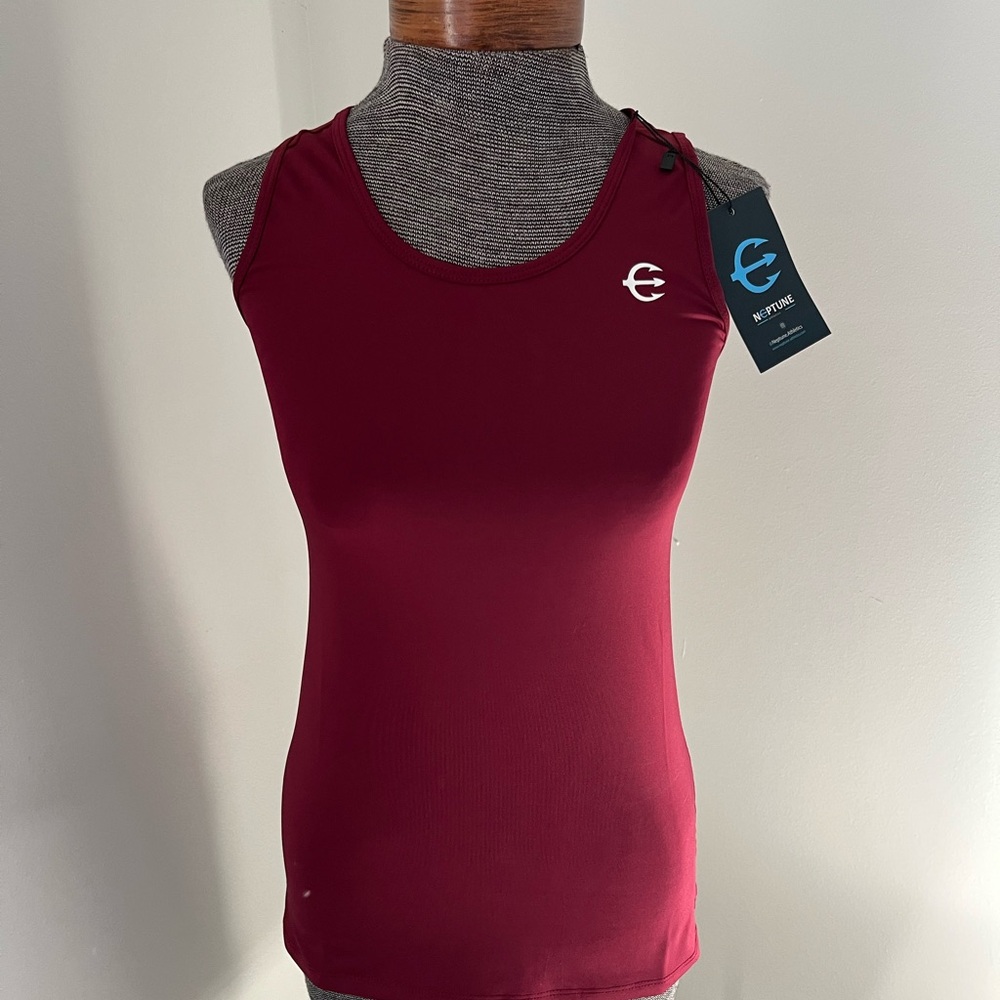 💪 Neptune Athletics Burgundy Tank Top – Size Small – NWT 💪